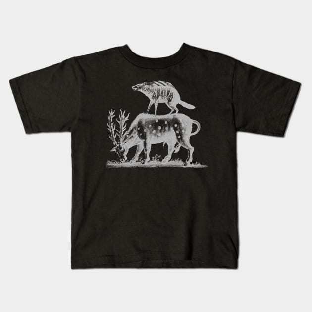 Lobo Loba Kids T-Shirt by HRNDZ